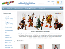 Tablet Screenshot of marionettes-puppets.com